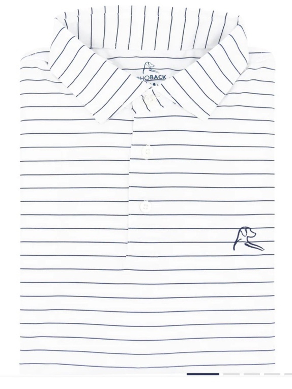 RhoBack the Captin Men’s short sleeve performance  polo Size L